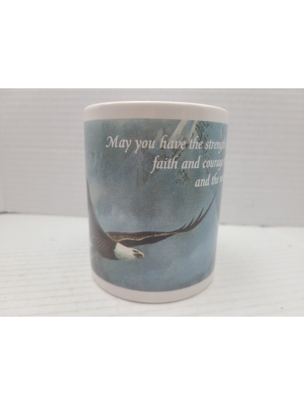 Twd Blaylock Art Bald Eagle Leanin Tree Vintage 1981 Ceramic Coffee Mug